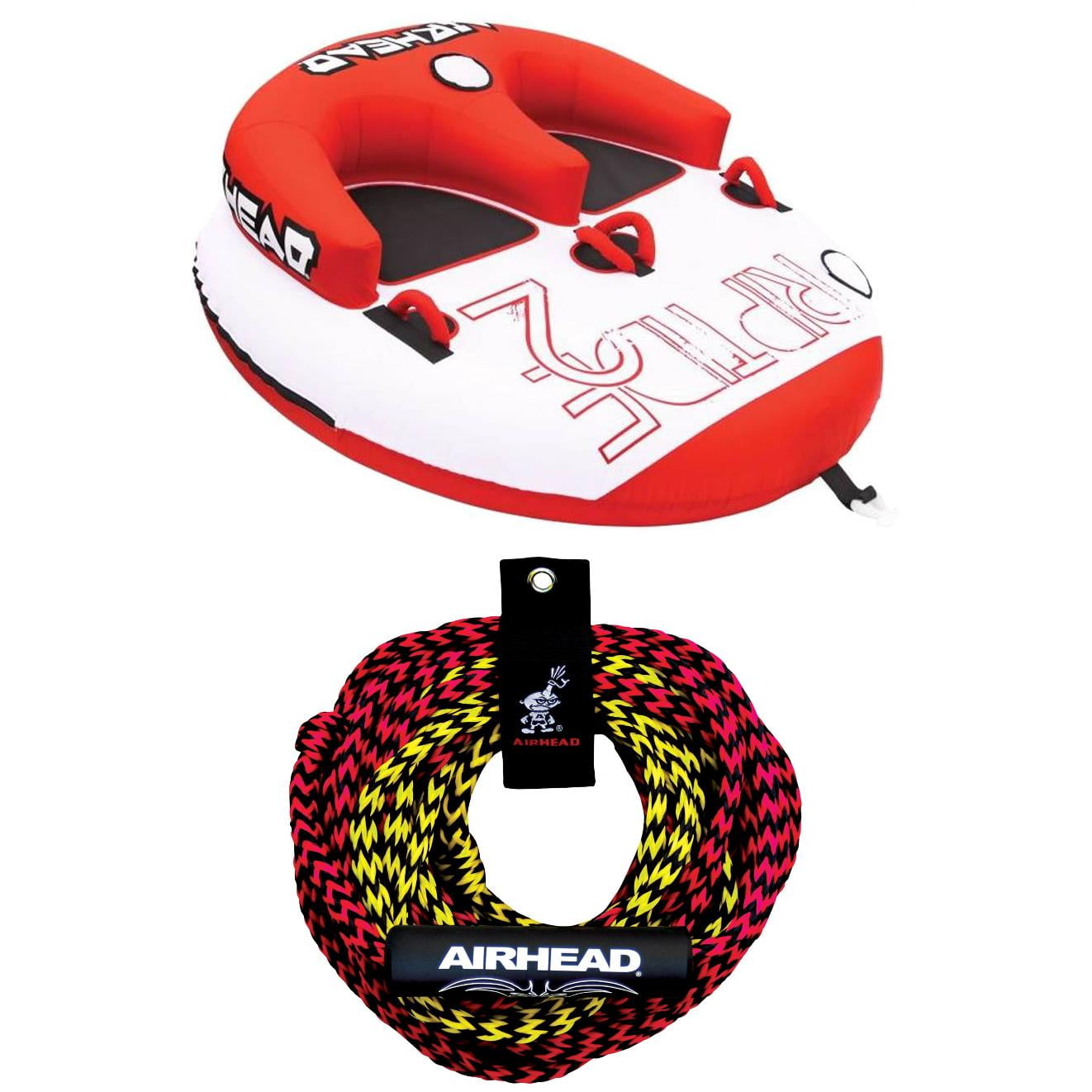 ruru✕2 Airhead Riptide Towable Tube - Boating Rider Rope - Walmart.com