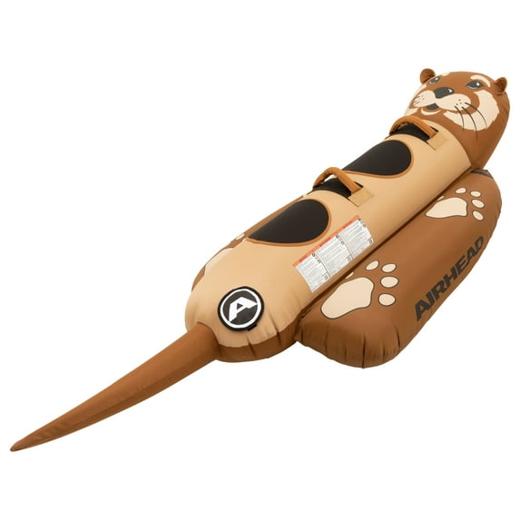 Airhead Towable Animal Otter Tube for 1 to 2 Riders for Boating & Swimming