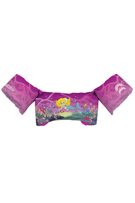 Water Otter Elite Kids Child Life Jacket Vest with Arm Bands, Mermaid