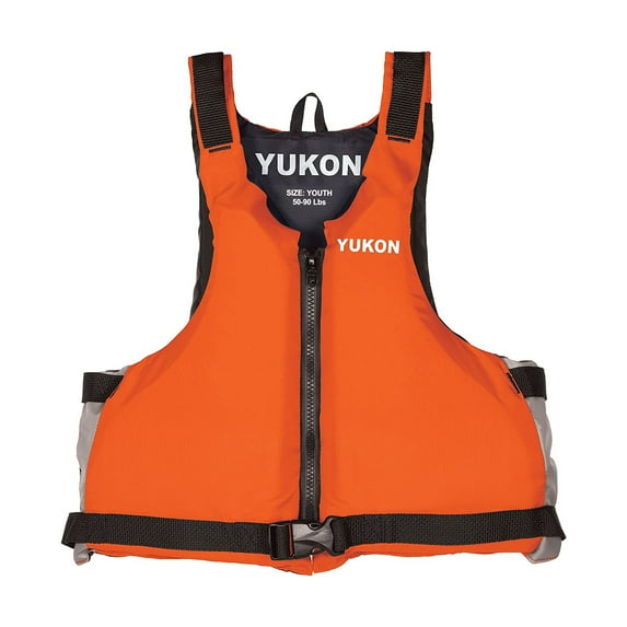 Airhead Yukon Livery Type III Adult Paddle Vest Life Jacket, XL, Orange