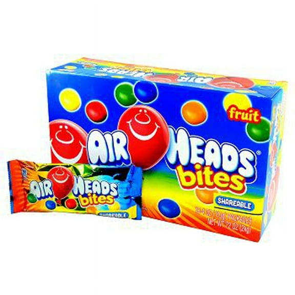 Airheads Bites, King Size Fruit, Count 18 (4 oz) - Sugar Candy / Grab Varieties & Flavors