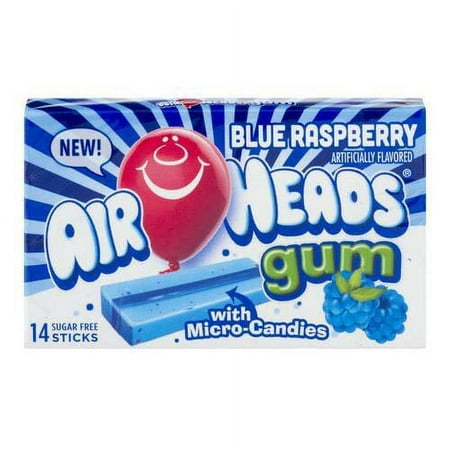 Airheads Blue Raspberry Candy - 14Ct (Pack Of 10)