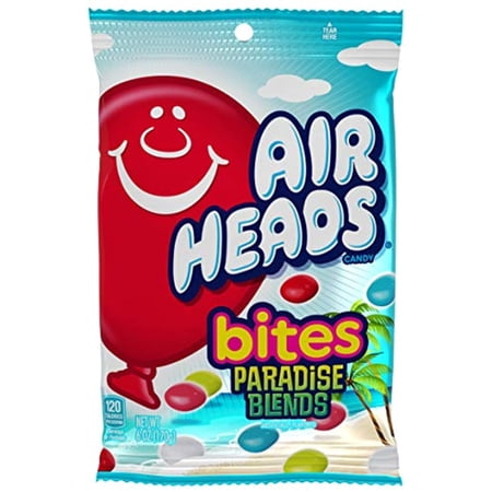 Airheads Candy, Bites, Paradise Blends, Non Melting, Party, Concessions, Bulk Candy (Bulk Pack 12 Bags)