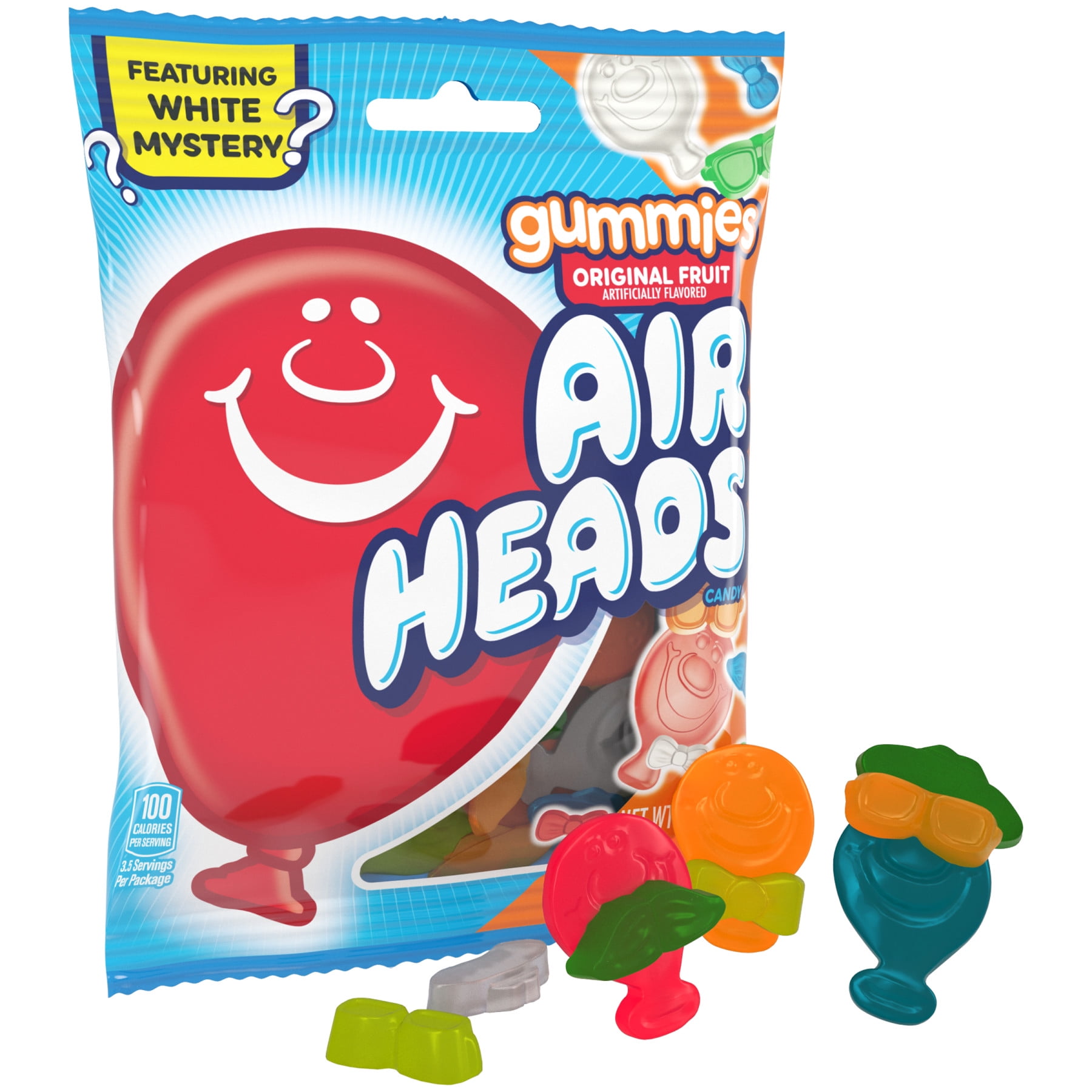 Airheads Candy Gummies, Assorted Fruit Flavors, 3.8oz Bag