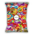thumbnail image 1 of Airheads Candy Mini Bars, Blue Raspberry Flavor, 40 Pieces Bulk Bag, Individually Wrapped Non-Melting Chewy Fruit Taffy, Gluten Free, Perfect for Birthdays, Parties & Pantry (1 lbs), 1 of 7