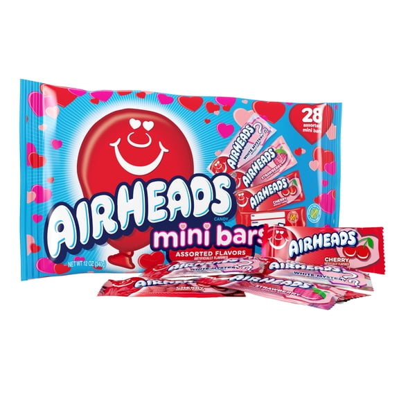 Airheads Valentines Assorted Mini Bars, Nut Free, 12 oz