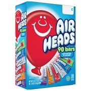 Airheads Candy Variety Gravity Feed Box, 90 Individually Wrapped Assorted Fruit Bars