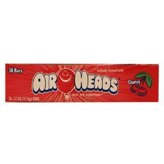 Airheads, Changemaker Cherry, Count 36 (0.55 oz) - Sugar Candy / Grab Varieties & Flavors