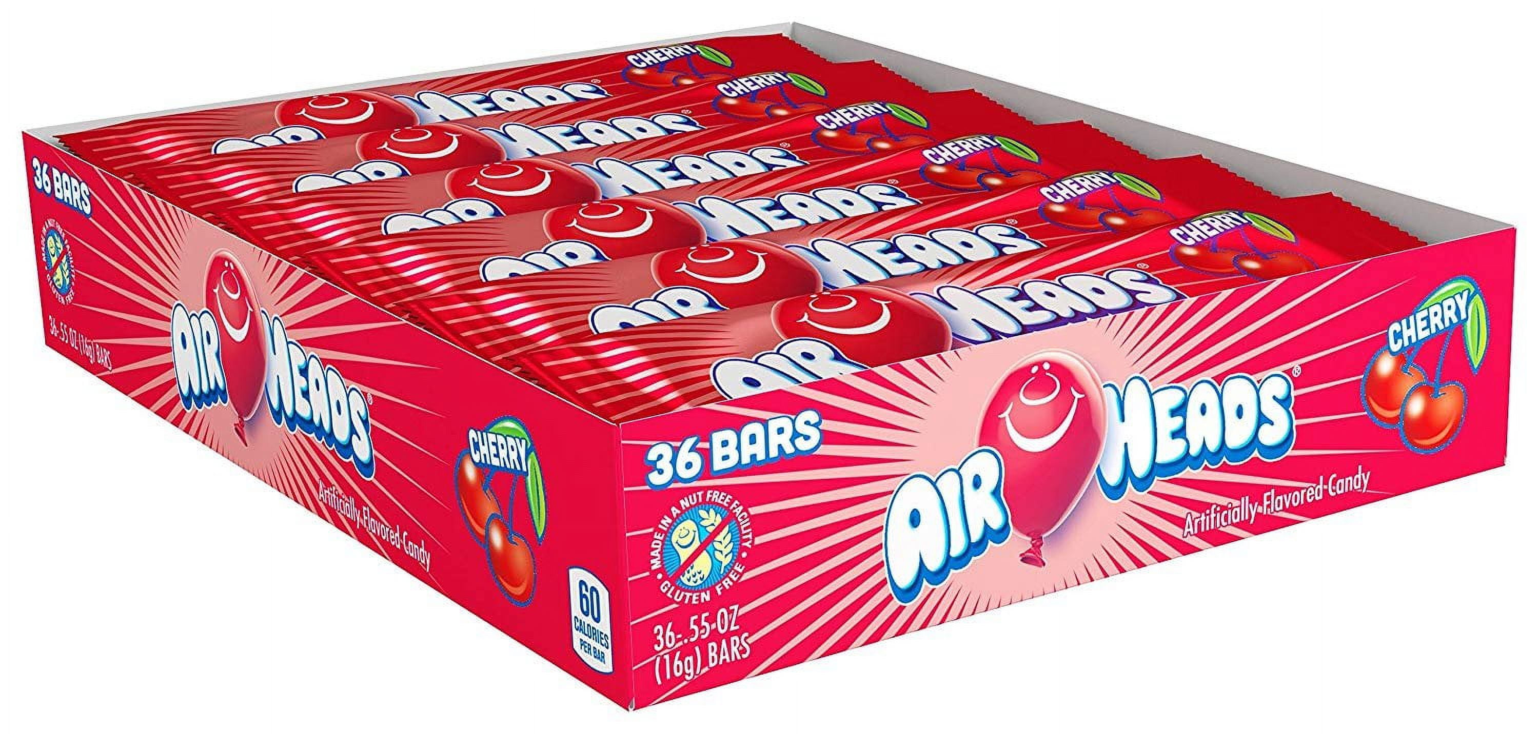 Airheads Cherry Flavored Candy - .55 oz. Bar - 36 ct.