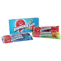 Airheads Chewy Candy Bars Movie Theater Box, Assorted Flavors, 3.3 oz, 6 Ct