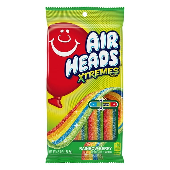 2x-Airheads Extremes Rainbow Berry Sour Candy - 4.5oz