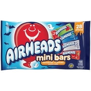 Airheads Halloween Candy Variety Bag, Individually Wrapped Assorted Fruit Mini Bars, Nut Free, 12 oz