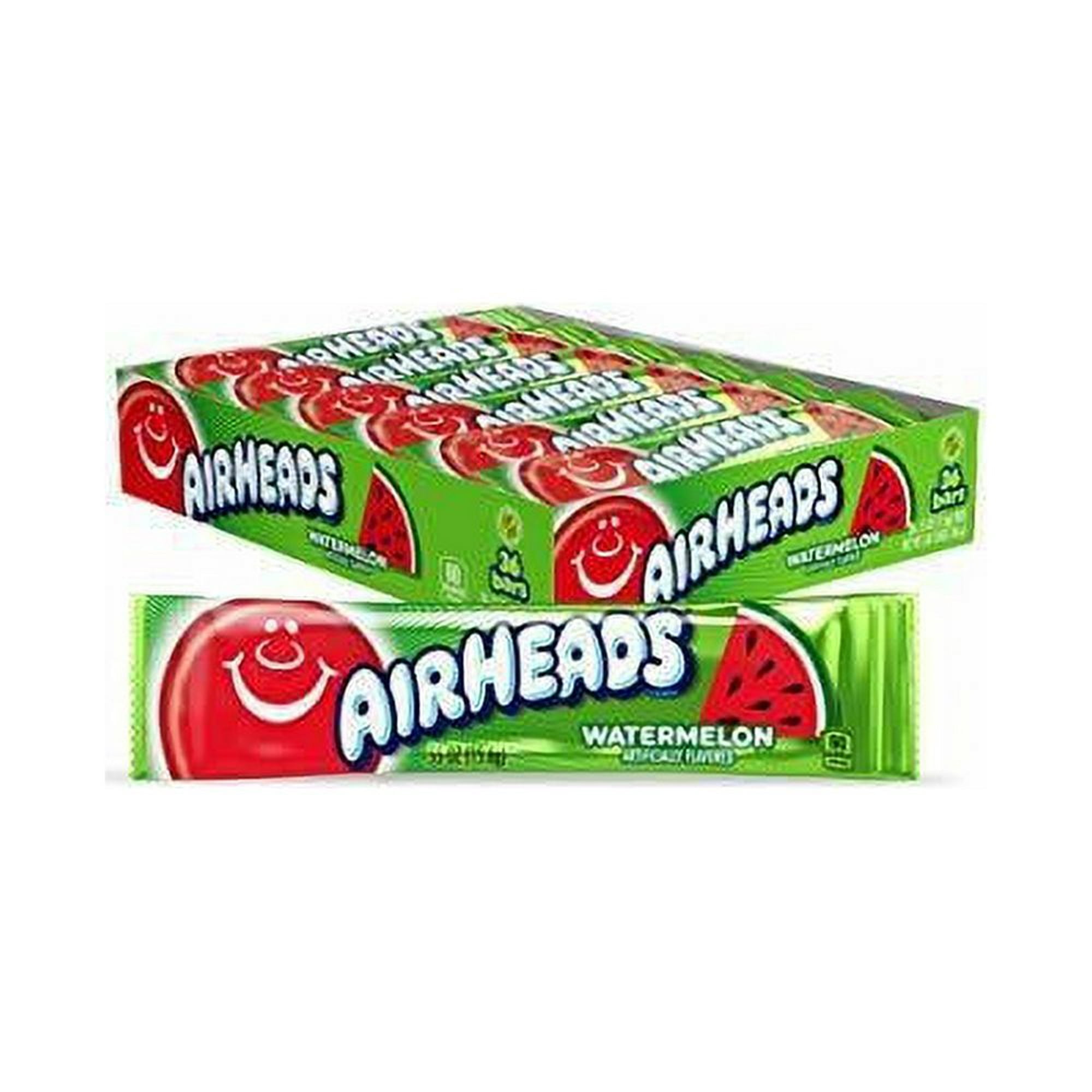 Airheads Watermelon Candy - .55 oz. Bar, 36 Pack