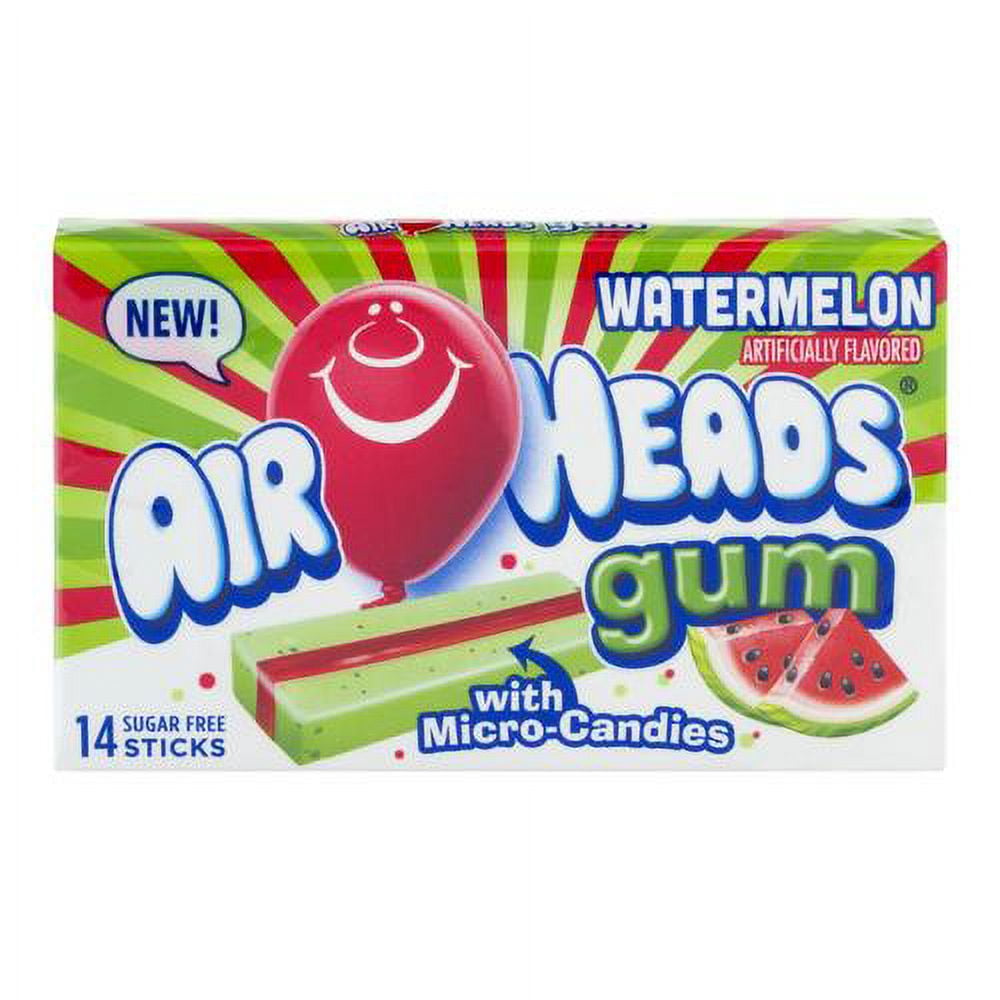 Airheads Watermelon Gum - 14ct (Pack of 36)