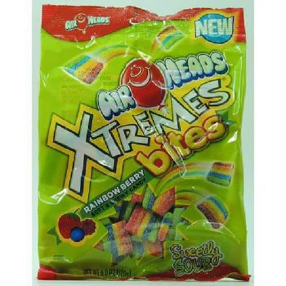 Airheads Xtreme, Rainbow Berry Bites, Count 12 (6 oz) - Sugar Candy / Grab Varieties & Flavors