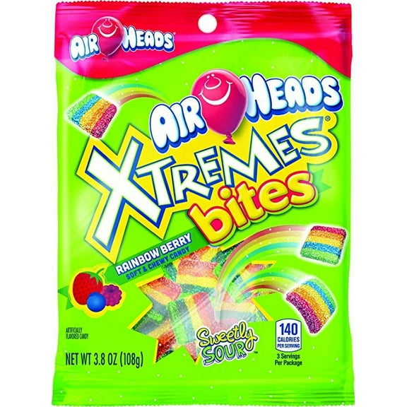 Airheads Xtremes Bites Rainbow Berry, 3.8 Oz