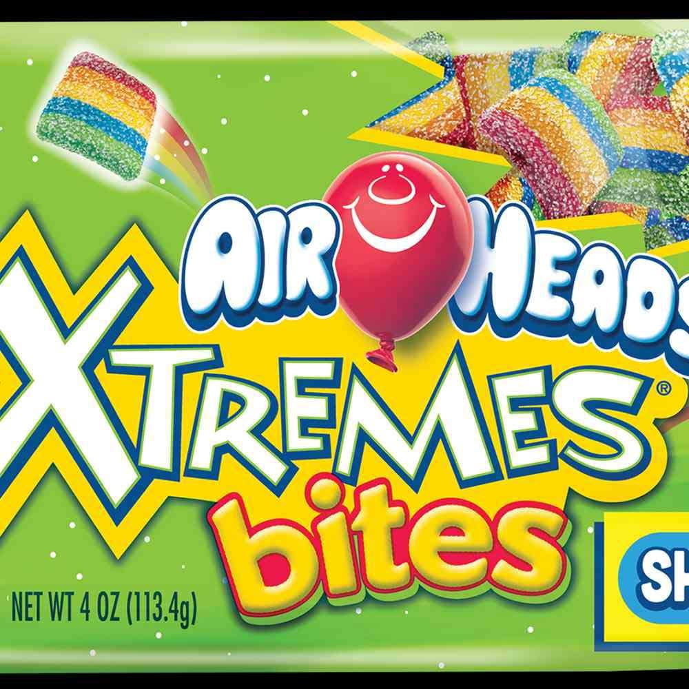 Airheads Xtremes Bites Soft and Chewy Candy, 4 Ounce - 144 per case.