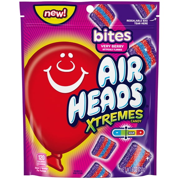Airheads Xtremes Belts Candy, Very Berry, 9 oz