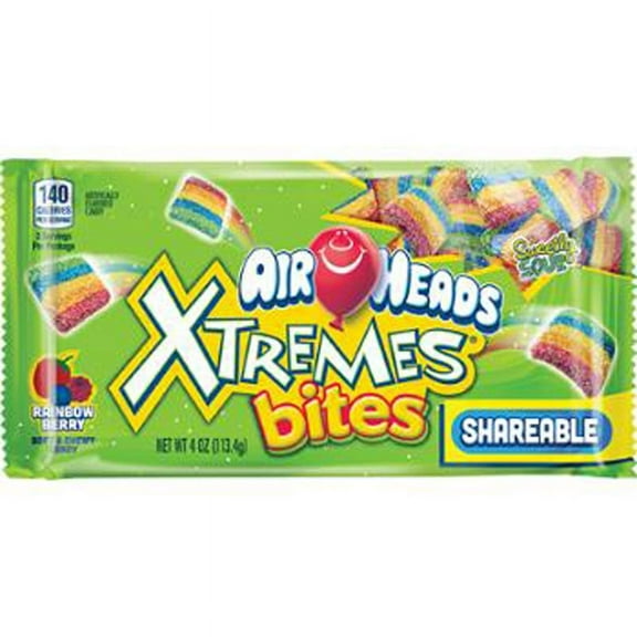 Airheads Xtremes Rainbow Berry Bites, 4 Ounce (Pack of 18)