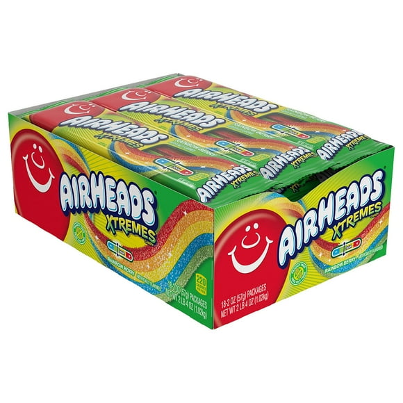 Airheads Xtremes Sweetly Sour Belts, 18 ct.