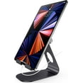 thumbnail image 1 of AirienX Adjustable Tablet Phone Stand Strong Durable Desktop Stand Holder Dock Compatible with Tablets iPad Pro 9.7, 10.5,12.9 Air Mini 4 3 2, Kindle Fire, Tab, E-Readers (Black), 1 of 7
