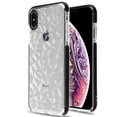 thumbnail image 1 of Airium Bumper Corner Guard Candy Skin Cover for Apple iPhone XS Max - Transparent Clear Polygon / Black, 1 of 6