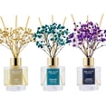 thumbnail image 1 of Reed Diffuser Set of 3,Clean Linen Ocean Mist&Sea Salt Lavender Eucalyptus Oil Reed Diffusers for Bedroom Living Room Office Aromatherapy Oil Reed Diffuser for Gift 50ml x 3, 1 of 3