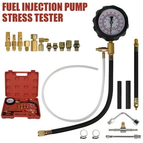 Airkoul Fuel Pressure Test Kit Fuel Pressure Gauge Complete Kit for Car Truck Motorcycle 0-140 PSI