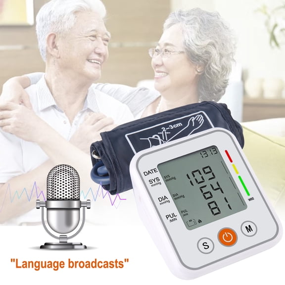 Airkoul Upper Arm Blood Pressure Monitor Digital BP Cuff Machine Automatic Pulse Meter