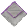 thumbnail image 1 of Airlab Glass Polishing Cloth Streak Free Miracle Microfiber Cleaning Cloth Lint Free Cleaning Rags for Glasses Kitchen Dish Mirrors Easy Clean, Pack of 6, 12" x 15", Sliver-Purple, 1 of 6
