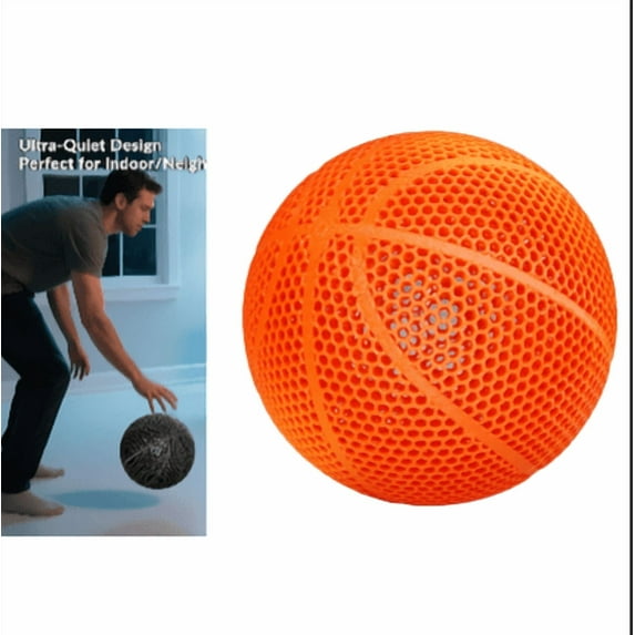 Airless Basketball 3D Printed | Silent Performance Basketball | Indoor/Outdoor Durable, No Pump Needed | Official Size 7 | Gift for Friends