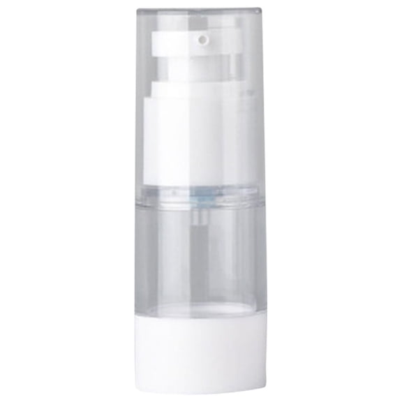 Airless Lotion Pump Bottles, Refillable Travel Vacuum Bottles, Transparent Plastic Cosmetic Containers for Lotion Perfume Oil Foundation Liquid Toner, Leak Proof Leak Resistant Design