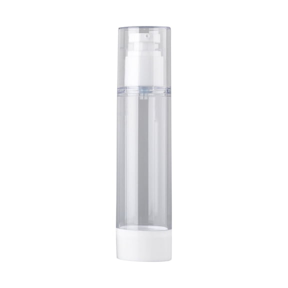 Airless Lotion Pump Bottles, Refillable Travel Vacuum Bottles, Transparent Plastic Cosmetic Containers for Lotion Perfume Oil Foundation Liquid Toner, Leak Proof Leak Resistant Design