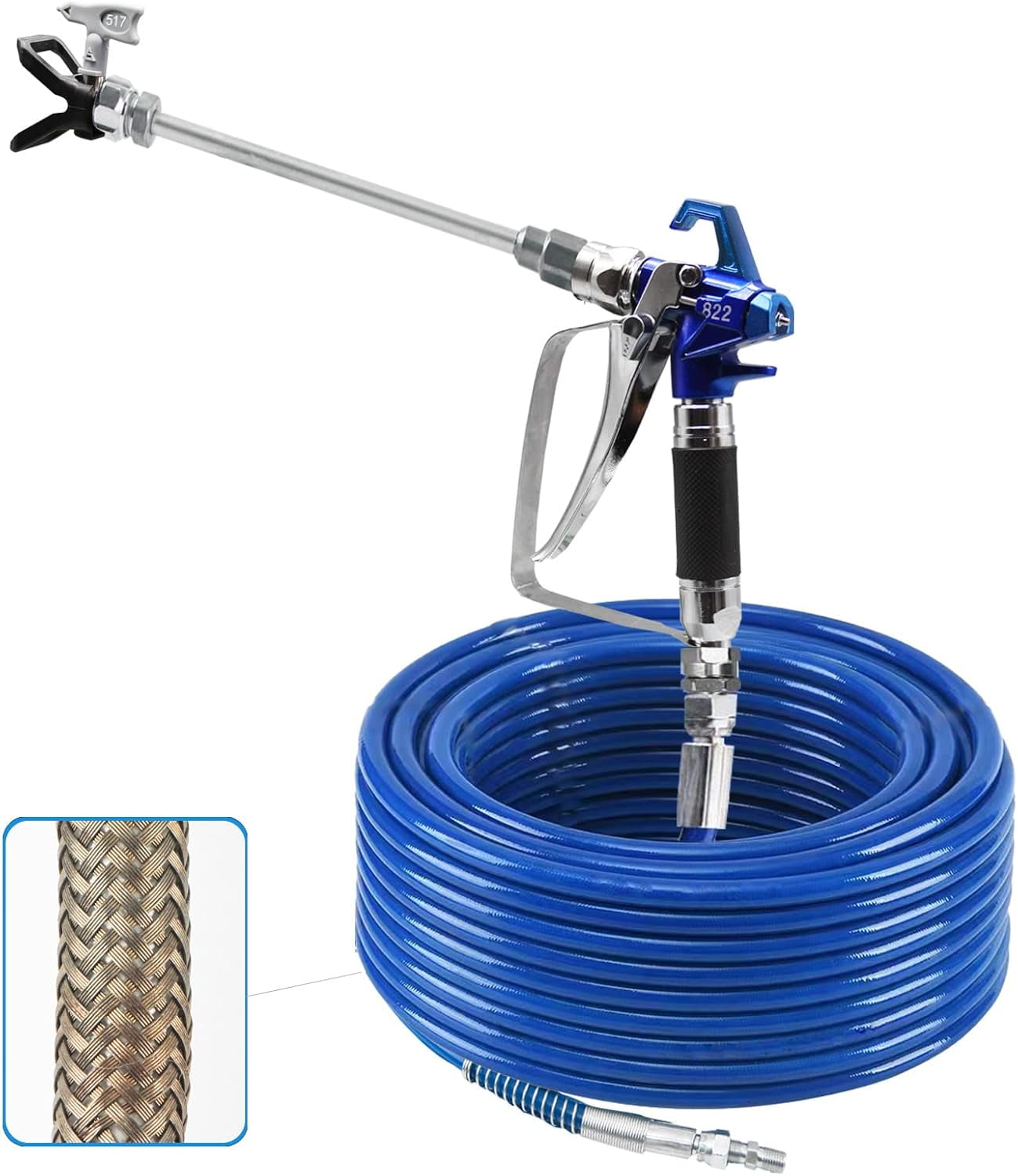 Airless Paint Spray Hose Kit, Including 50ft Upgraded Airless Paint
