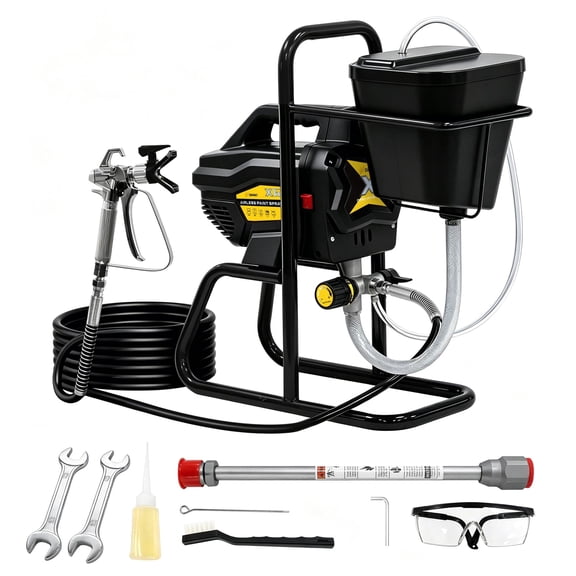 SHUNJITAI 0.9HP 2900PSI Airless Paint Sprayer with Complete Accessories