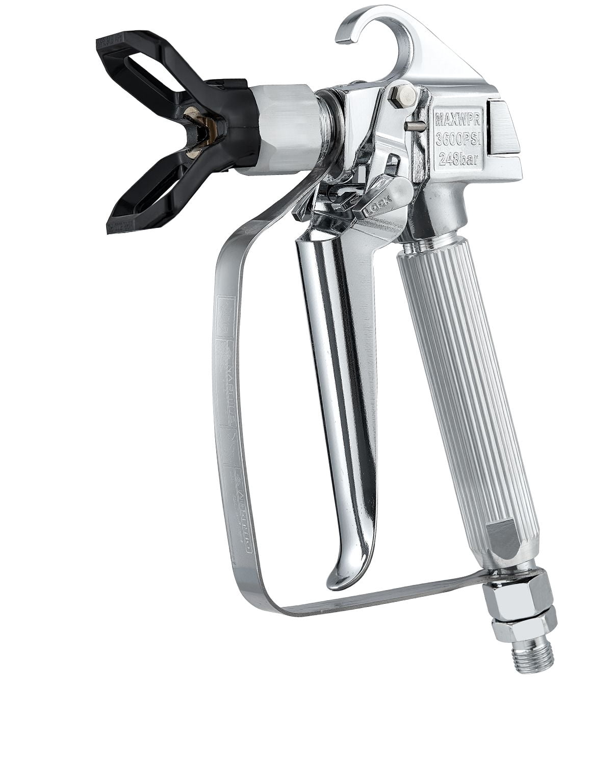 Airless Paint Sprayer Gun, 3600 PSI High-Pressure with Stainless Steel Nozzle, Compatible with 211/315/417/517/623 Nozzles, Professional Paint Gun for Home and Construction