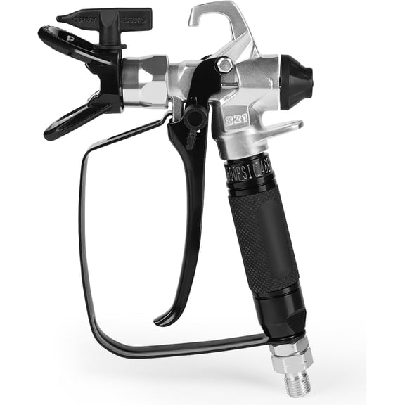 Airless Sprayer Model 821, High 3600 PSI with 517 Reversible Nozzle Tip, Swivel Joint, Rubber Handle, , Safety Latch, and Leak Proof Design