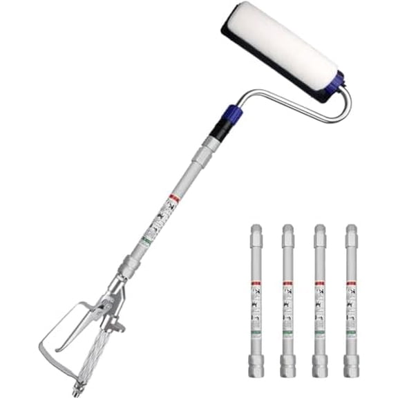 Airless Paint Sprayer Roller Inner Feed for High Pressure Airless Spray Gun with Wand Power Wall Brush Self-Priming Paint Roller 11.8 inch Extension Pole$$Tools & Hardware Other