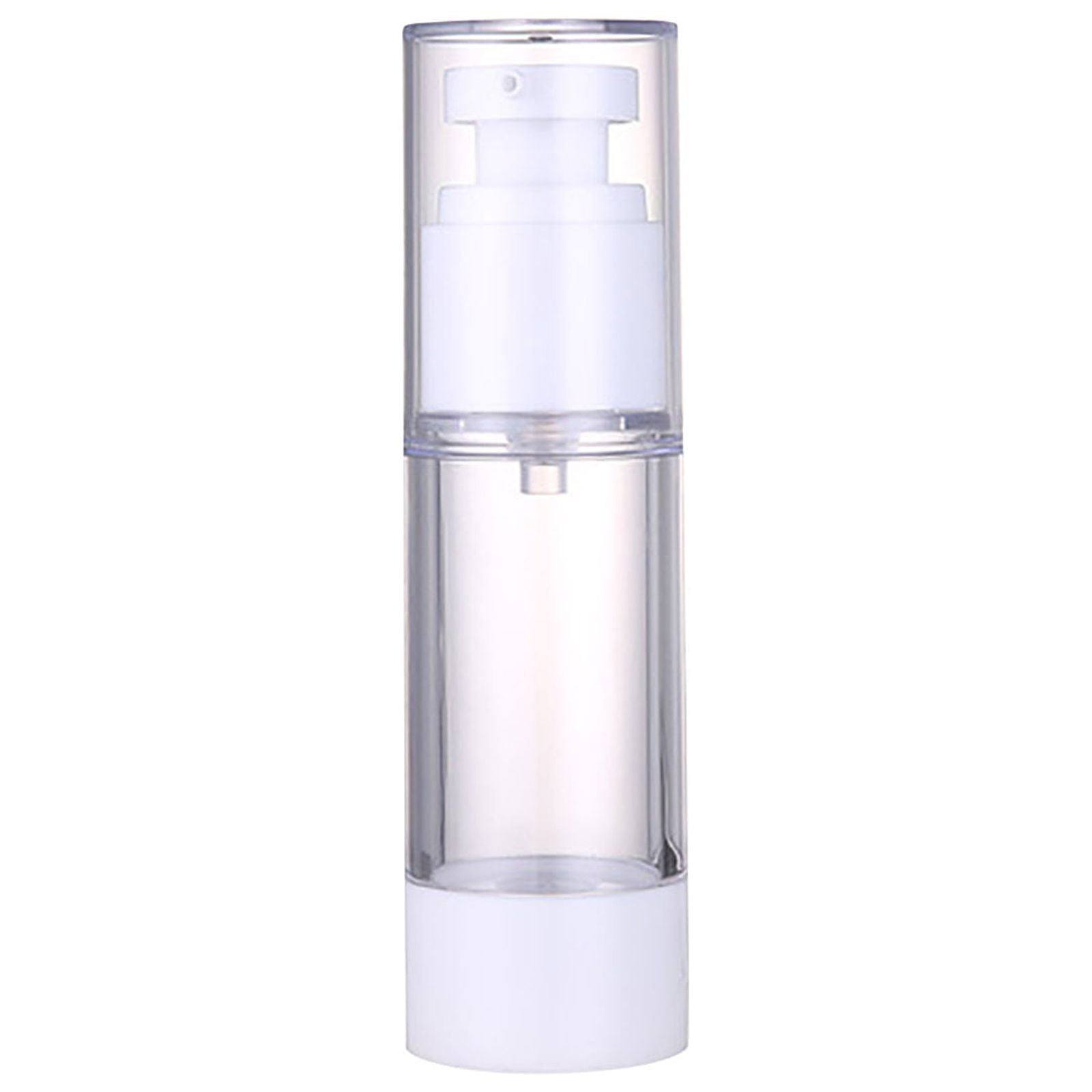 Airless Pump Press Bottle Empty Plastic Vacuum Lotion Bottles Clear Huge Lotion Bottle Travel Shampoo Containers Airplane Bottles Travel Size