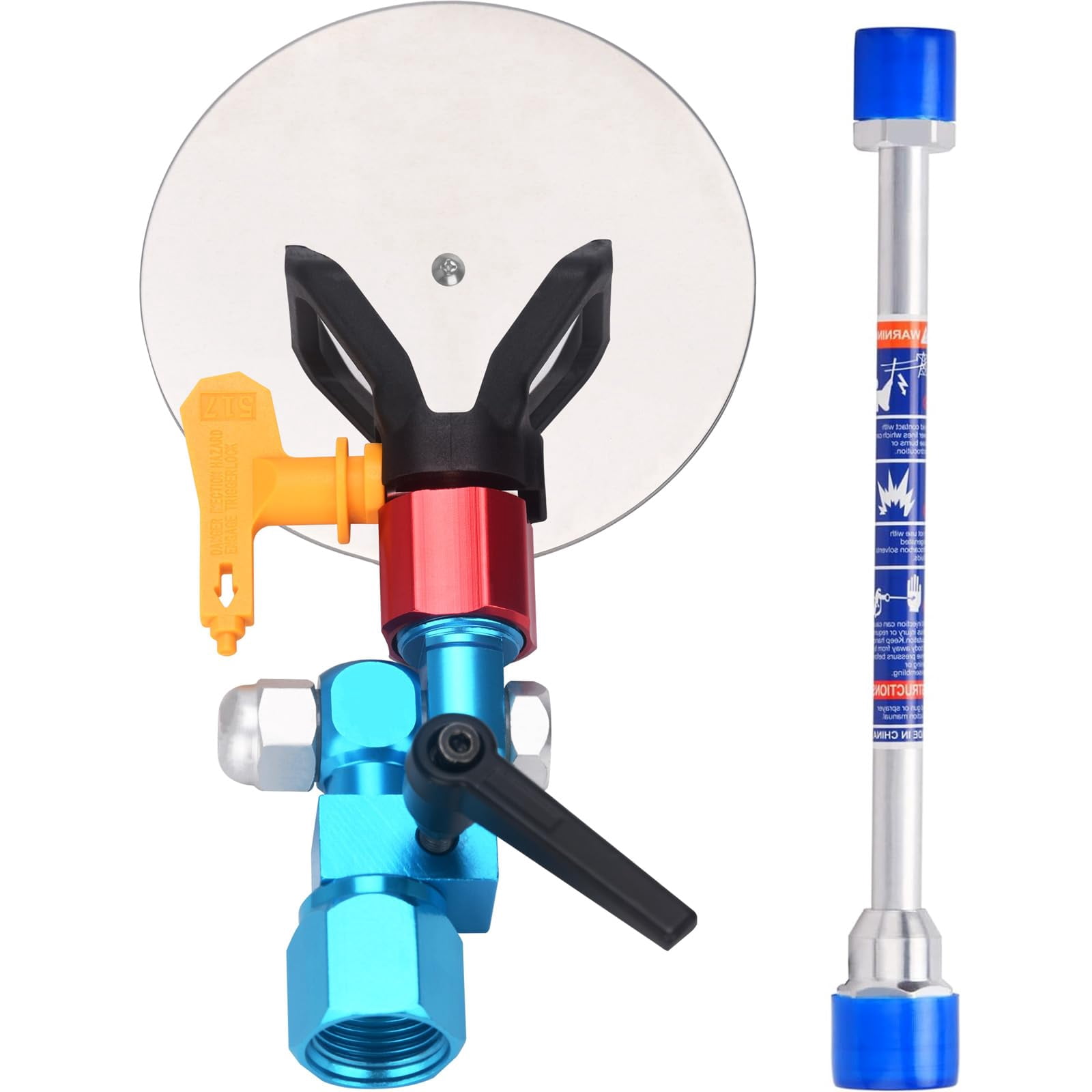 Social Tools Extension Airless Spray Gun Guide Tool with 517 Tip 10 Inch Extension Pole for ...