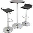thumbnail image 1 of Airlift Adjustable 3 Piece Pub Set, Black and Chrome, 1 of 4