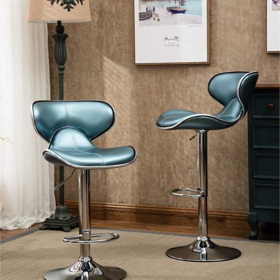 Airlift Swivel Barstools | Used in Living and Dining Rooms | Faux Leather with Foam Injection | Alleviate Uncomfortable Sitting Postures