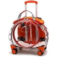 thumbnail image 1 of Airline Approved Cat Carrier with Wheels Designed for Small Dogs/Cats with Adjustable Safety Rope & Removable Wheels, 1 of 9