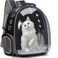 thumbnail image 1 of Airline-Approved Cat & Small Dog Backpack Carrier – Transparent Bubble Space Capsule Travel Bag for Hiking & Outdoor Use, 1 of 8