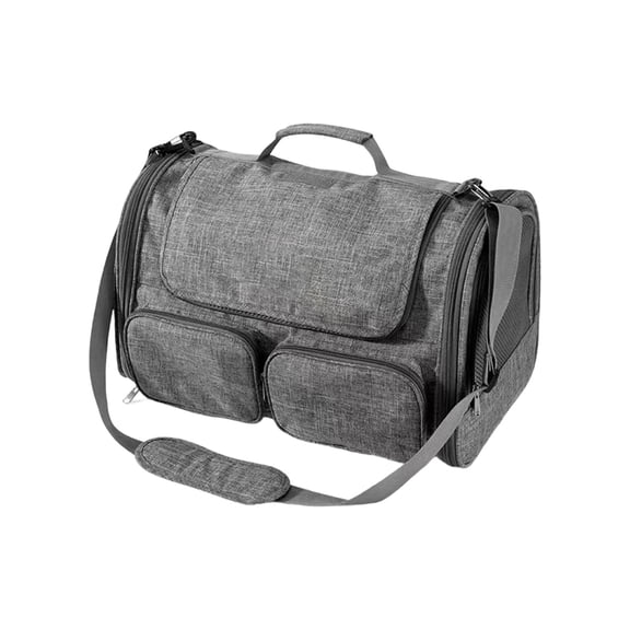 Airline Approved Dog Carrier, Pet Carrier Bag, 18X11 In, Foldable Tote Bag, Car Carrier for Cats, Road Trips, Gray, 1 Pc