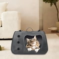 thumbnail image 1 of Airline Approved Pet Carrier, Foldable Soft Sided Cat Travel Bag, Portable Single Shoulder Handheld Pet Backpack, Breathable Mesh Large Capacity Oxford Cloth Kennel for Outdoor Walking Travel, 1 of 6