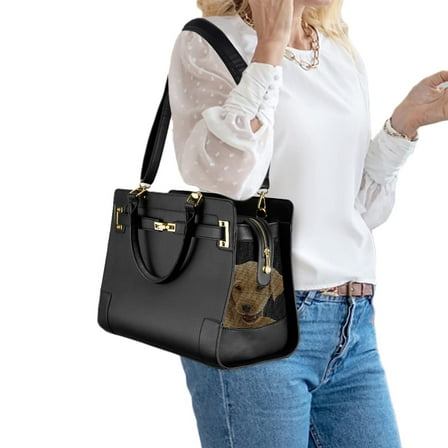 Airline Approved Pet Carrier Tote - Lightweight Breathable Purse for Small Dogs & Cats with Shoulder Strap, Ideal for Travel & Daily Use