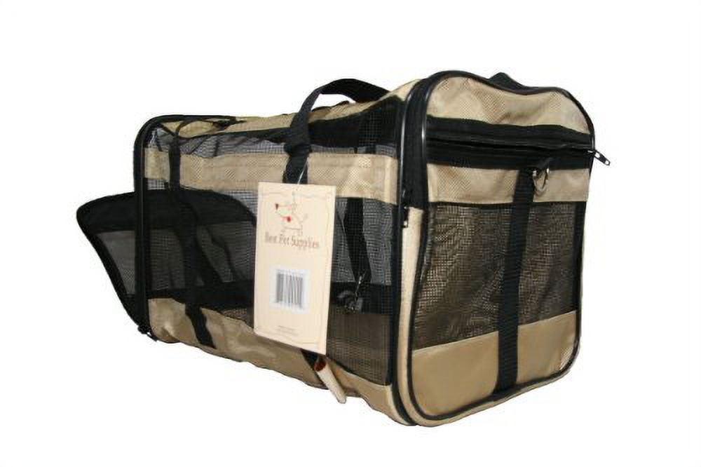 Airline Compliant Pet Carrier for Small Dogs Cats Comfortable Mesh