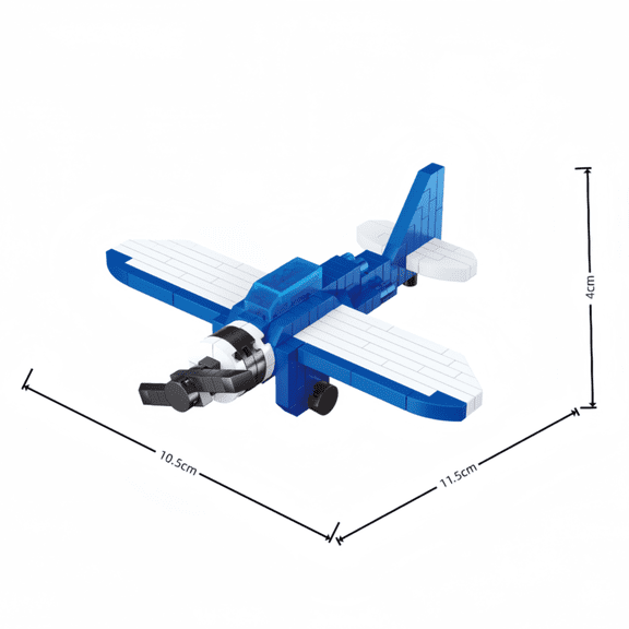 Airliner Helicopter Fighter Jet Micro Mini Building Block Toys-DIY Plane Model for Boys,Holiday Gifts,Educational Toy