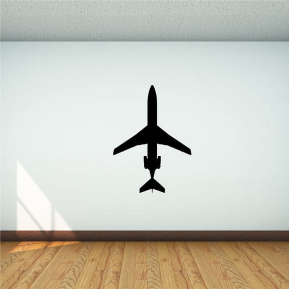Airliner Silhouette Decal - 36 Inches